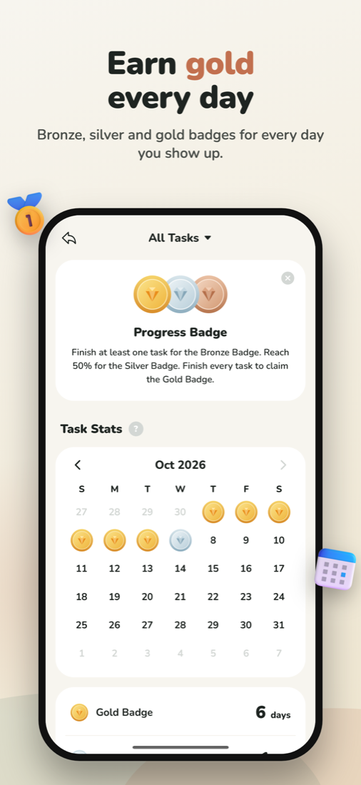 Earn gold every day